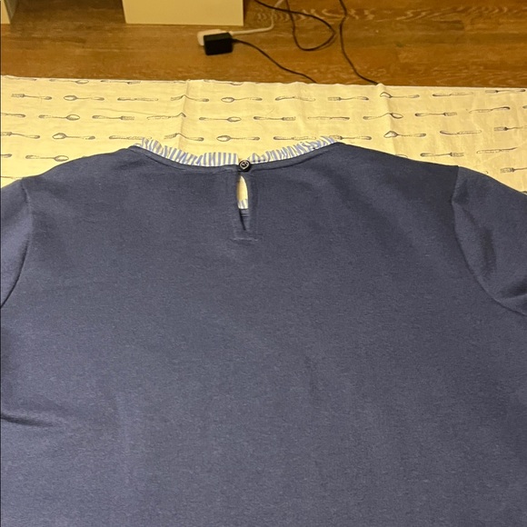 Crewcuts Navy Ruffle Sweatshirt - Picture 4 of 4